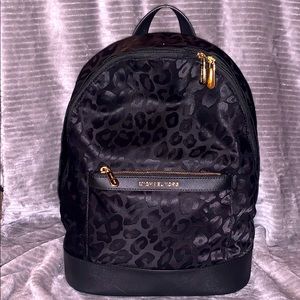 Authentic leopard Michael Kors backpack purse!